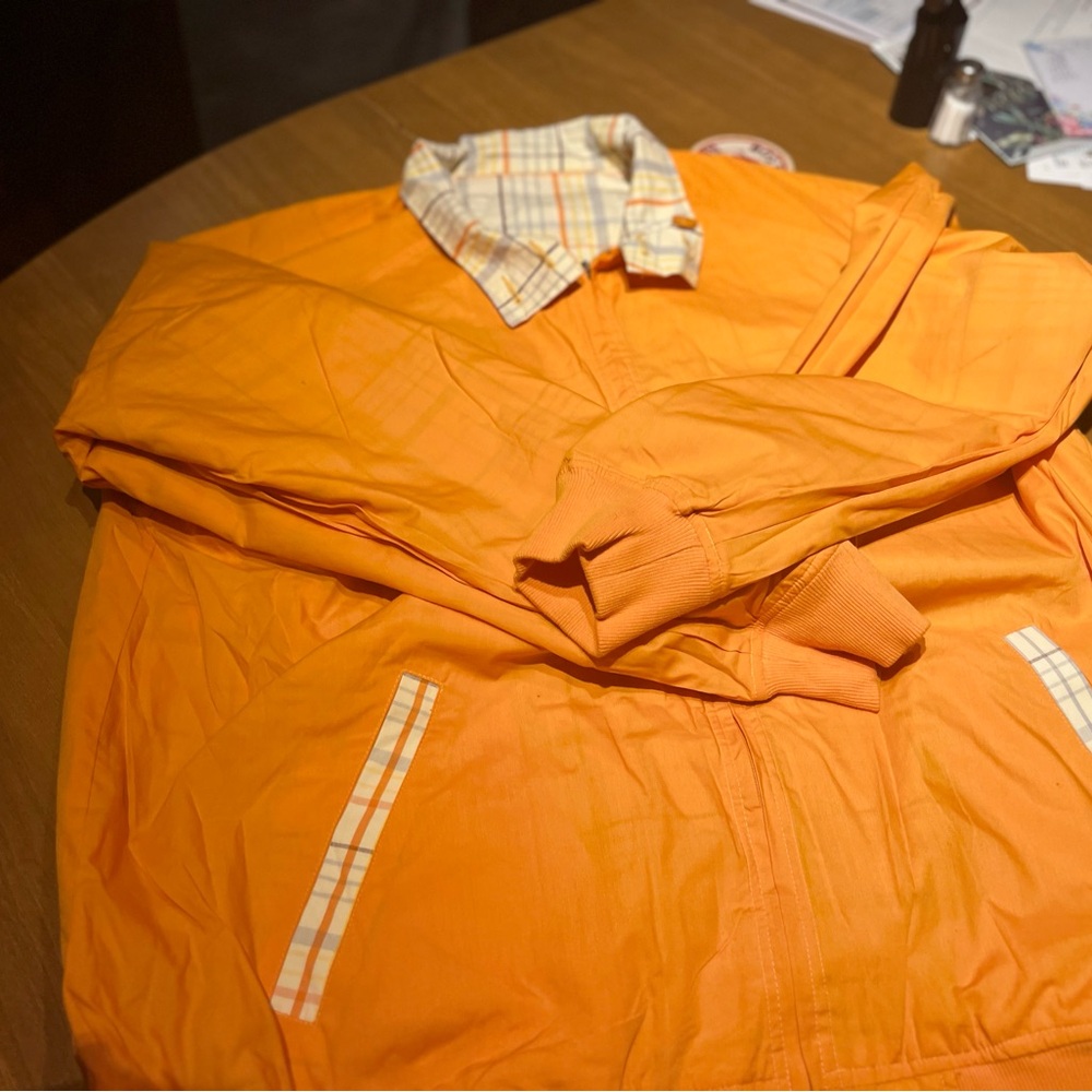 Vibrant Orange Men's Windbreaker